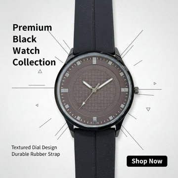 Vitz Regalia Black Colour Men Watch